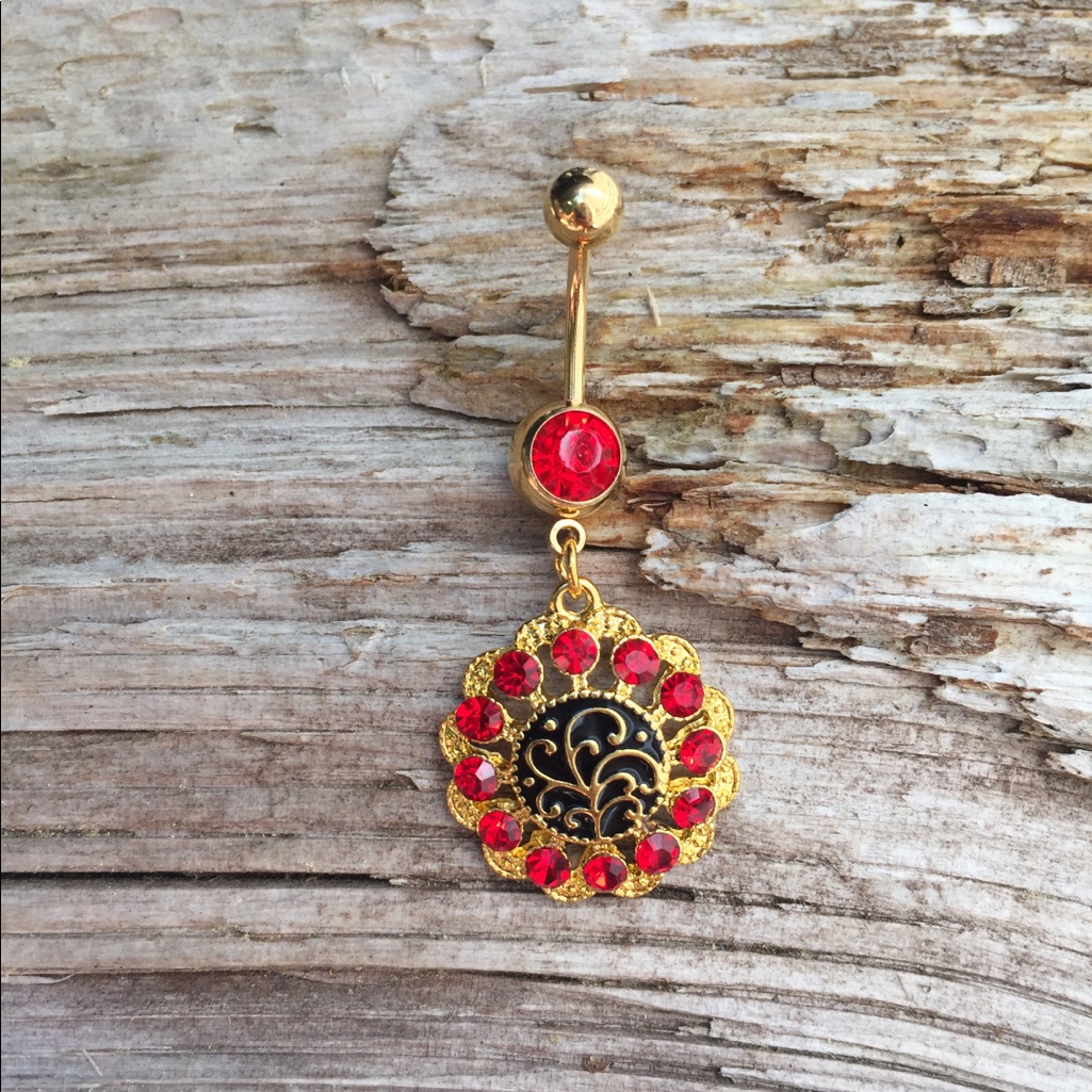 Pretty Gold Belly Button Navel Ring